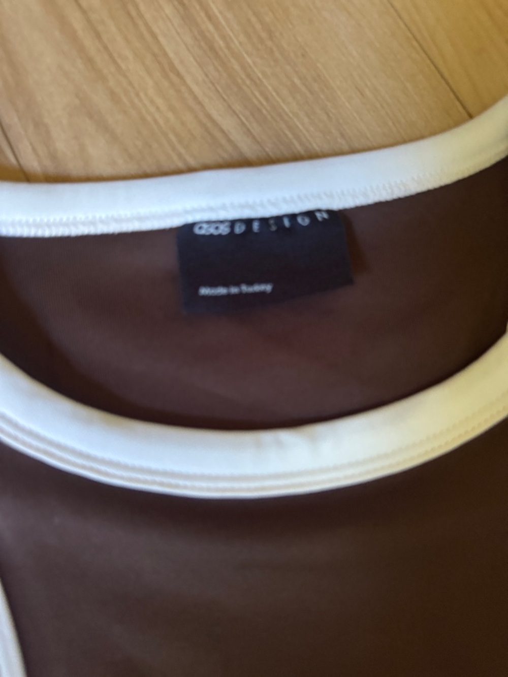 ASOS Brown Mini Dress with Bubble Bottom - Picture 2 of 5